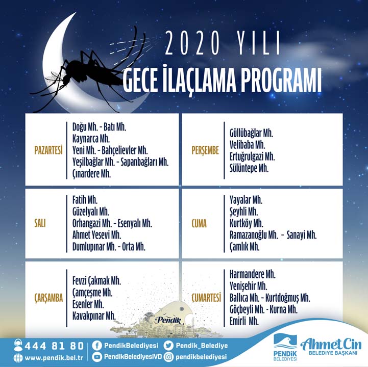 Pendik Belediyesi'nden sivrisinekle mücadeleye geceli gündüzlü önlem!