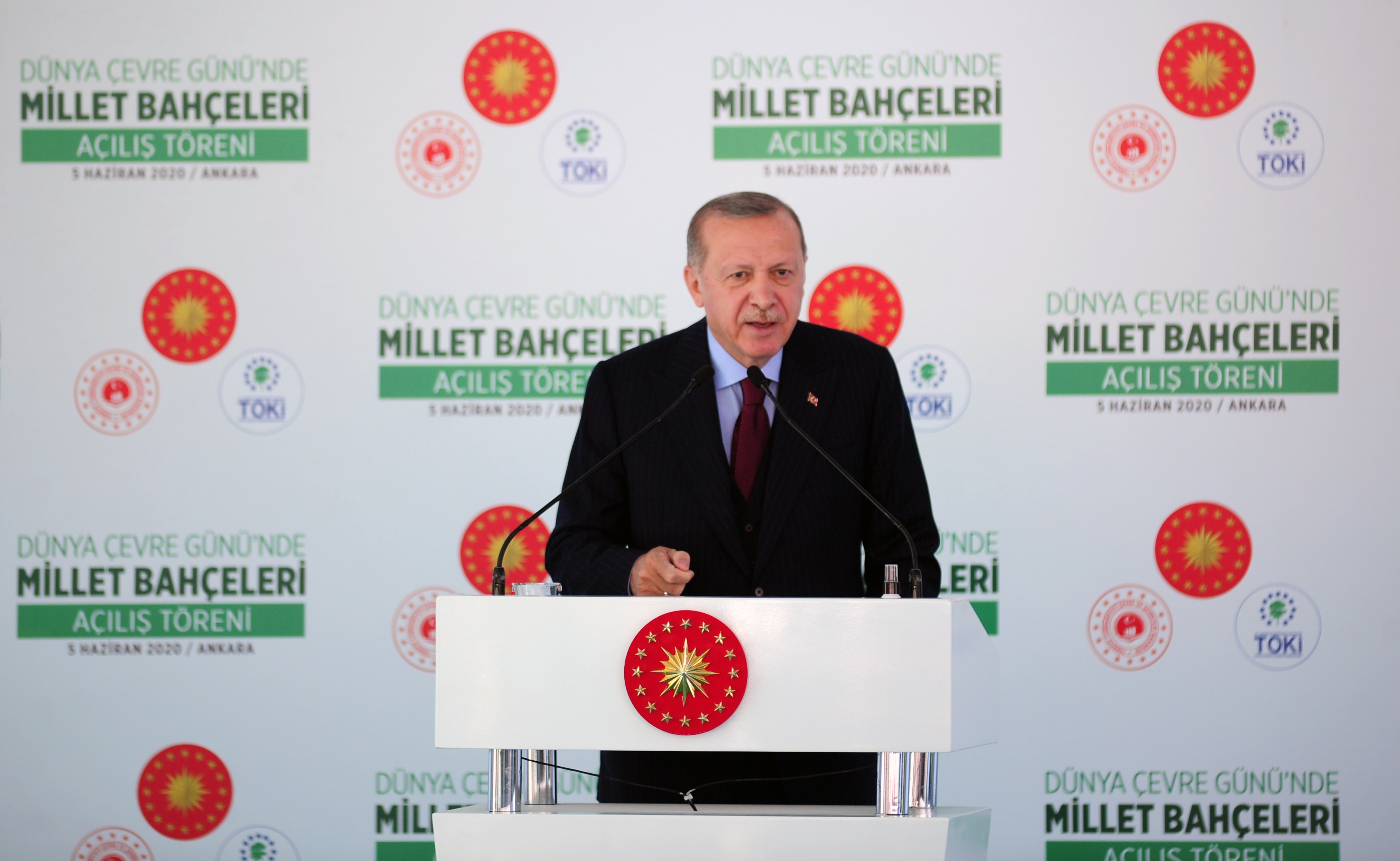 Erdoğan: 81 vilayetimizin tamamını millet bahçeleriyle donatmış olacağız