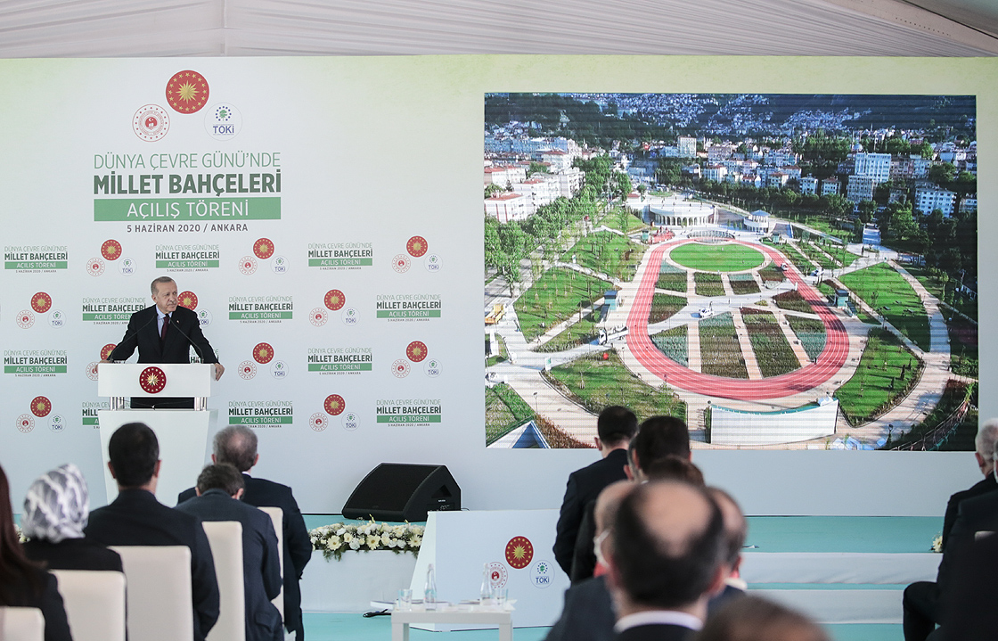 Erdoğan: 81 vilayetimizin tamamını millet bahçeleriyle donatmış olacağız