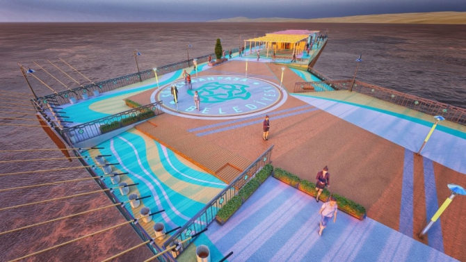 Turizme büyük katkı yapması beklenen iskelede sona geliniyor