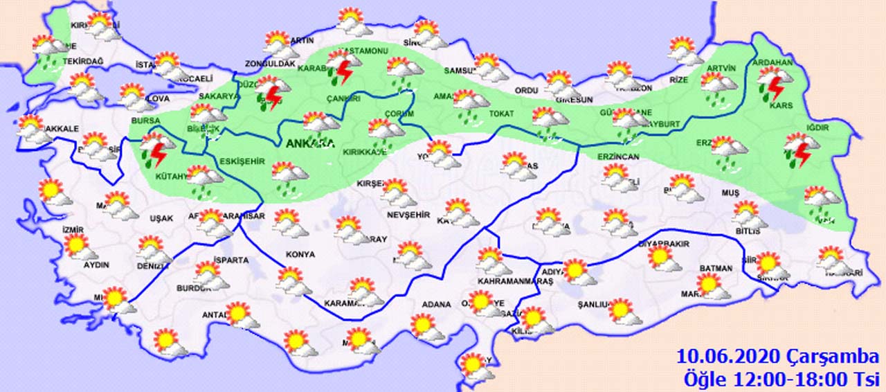 Meteoroloji uyardı: Sağanak yağış geliyor!