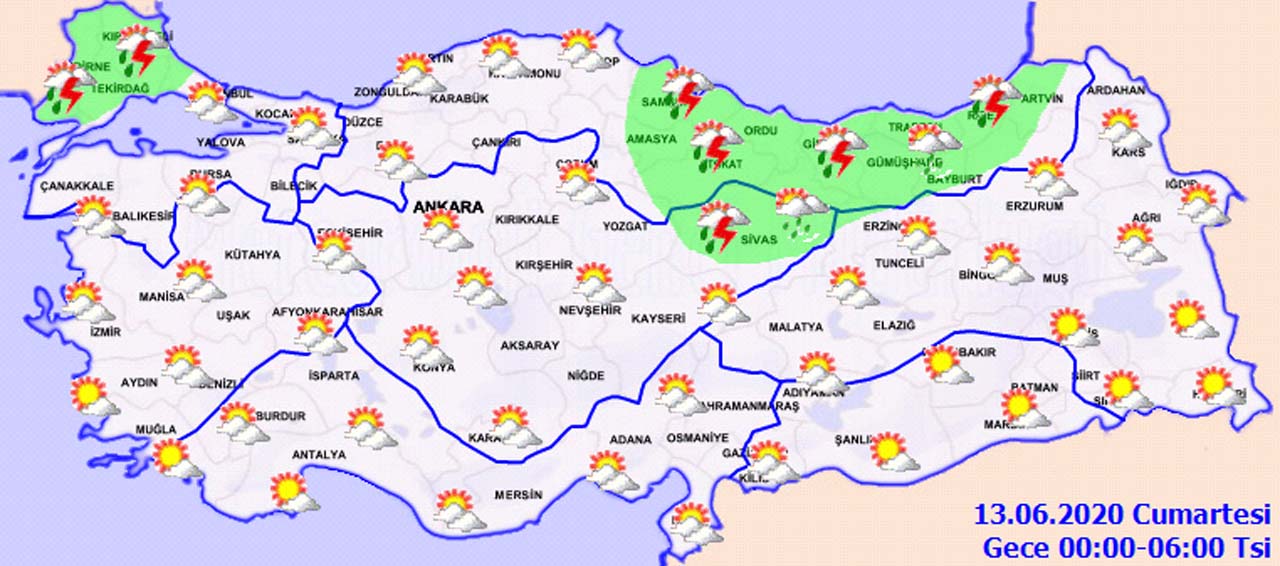 Meteoroloji uyardı: Öğle saatlerinden itibaren yağmur geliyor!