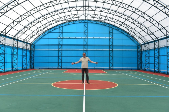 100. Yıl Gençlik Merkezi spor tesisleri baştan sona yenilendi