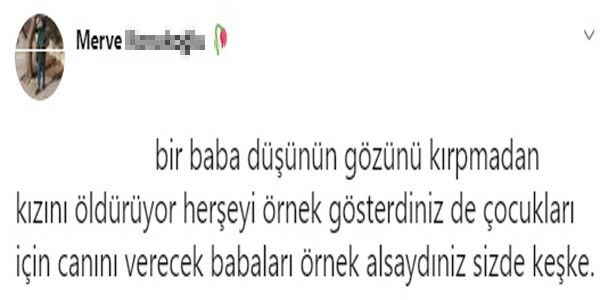 Babası onu öldürmeden önce bu notu paylaşmıştı