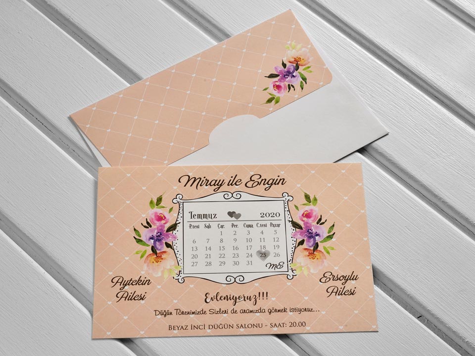 Davetiye modelleri 2020 | Yeni evlenecek çiftlere en güzel davetiye örnekleri