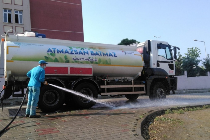 Süleymanpaşa sokak sokak dezenfekte ediliyor