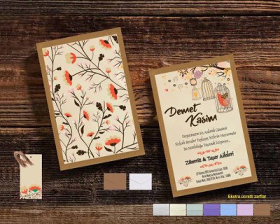Davetiye modelleri 2020 | Yeni evlenecek çiftlere en güzel davetiye örnekleri
