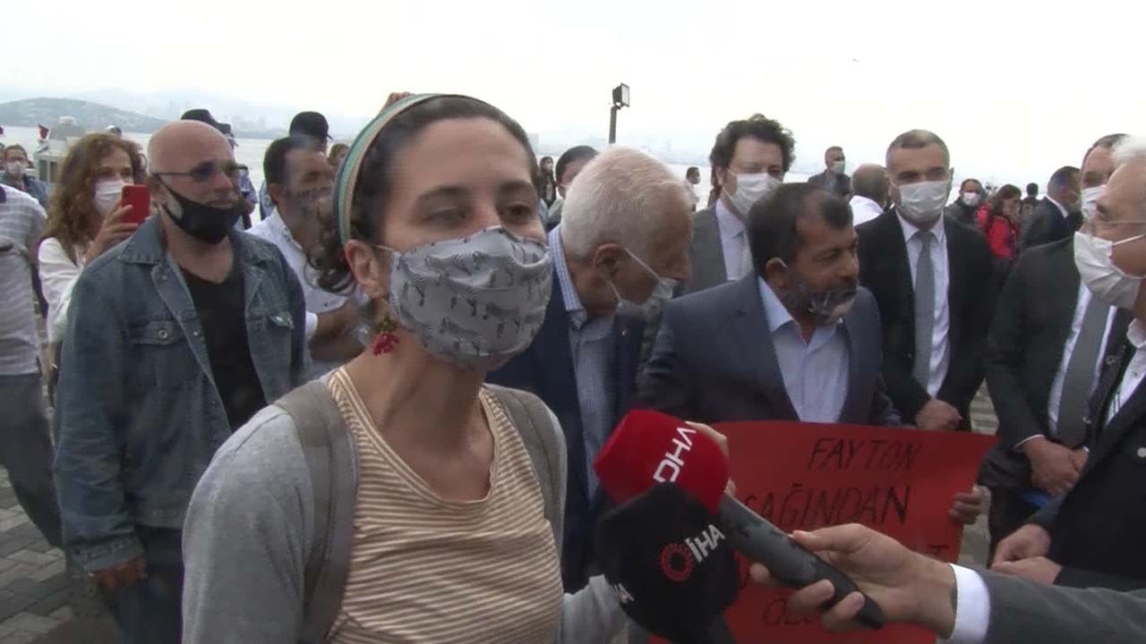 İBB Başkanı İmamoğlu, Adalar'da protesto edildi