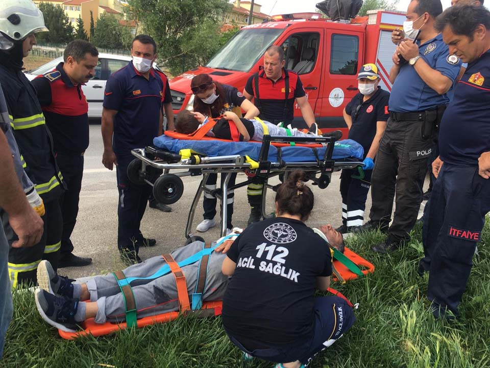 Burdur'da korkunç kaza! Engelli sürücünün kullandığı otomobil takla attı