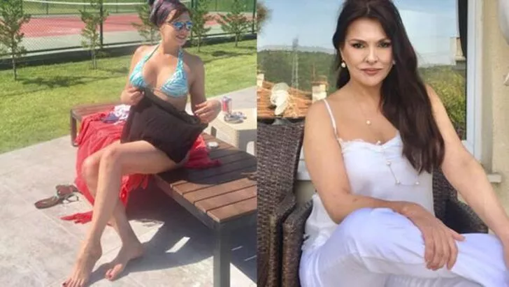 Aydan Şener'den bikinili pozlar! Sosyal medyayı salladı!