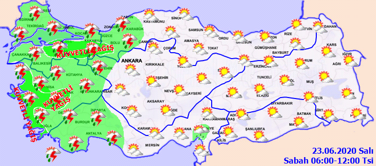 Meteorolojiden 4 bölgemiz için yağış uyarısı