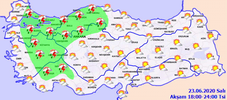 Meteorolojiden 4 bölgemiz için yağış uyarısı