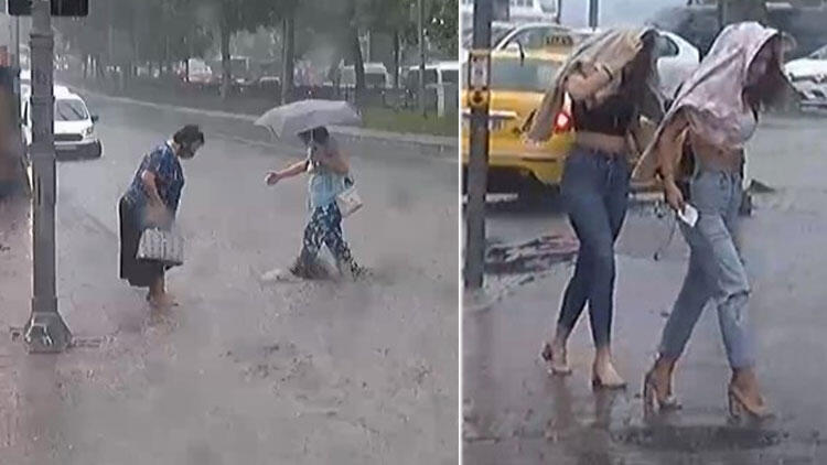 İstanbullular dikkat! Sağanak ve dolu yağışı başladı!