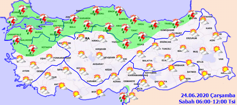 Meteoroloji'den o illerimiz için kuvvetli yağış uyarısı