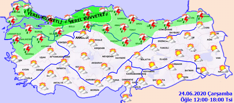 Meteoroloji'den o illerimiz için kuvvetli yağış uyarısı