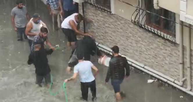 Davaro'nun hortum sahnesi Esenyurt'ta gerçek odu