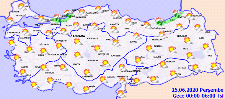 Meteoroloji'den o illerimiz için kuvvetli yağış uyarısı