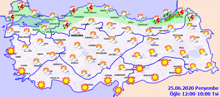 Meteoroloji uyardı: O bölgelerimizde sağanak yağış etkili olacak