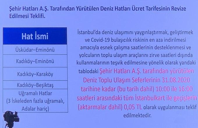 İmamoğlu açıkladı: Vapurlar 31 Ağustos'a kadar 5 kuruştan hizmet verecek