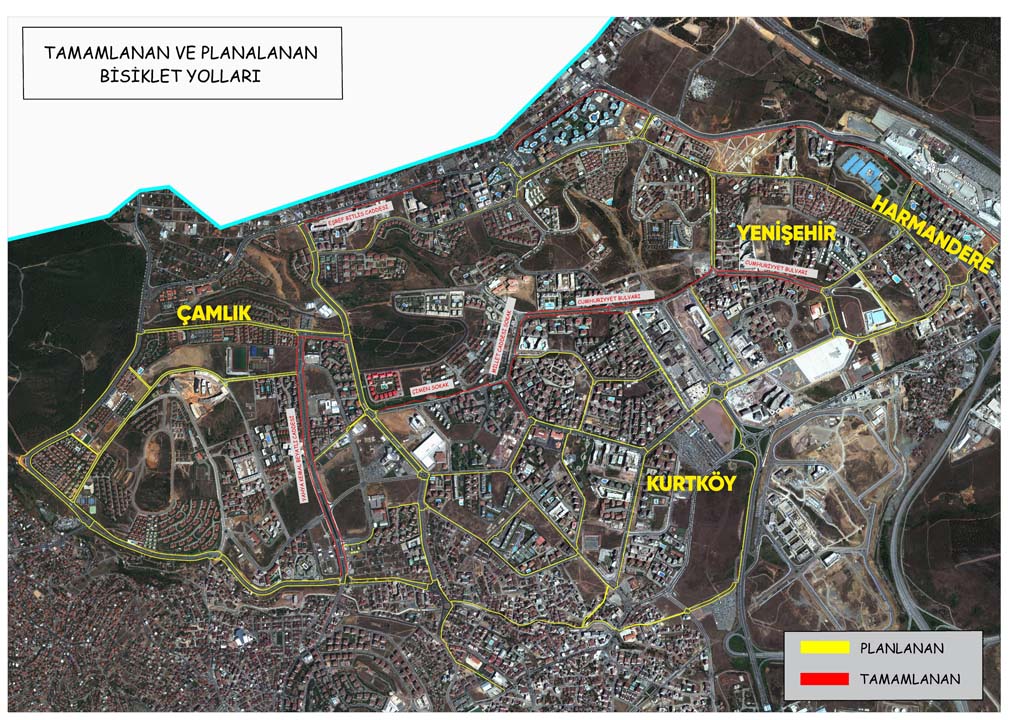 Pendik'te bisiklet yolu projesine devam ediliyor!