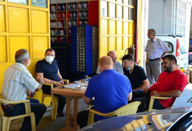 Başkan Yüksel sanayi esnafını dinledi