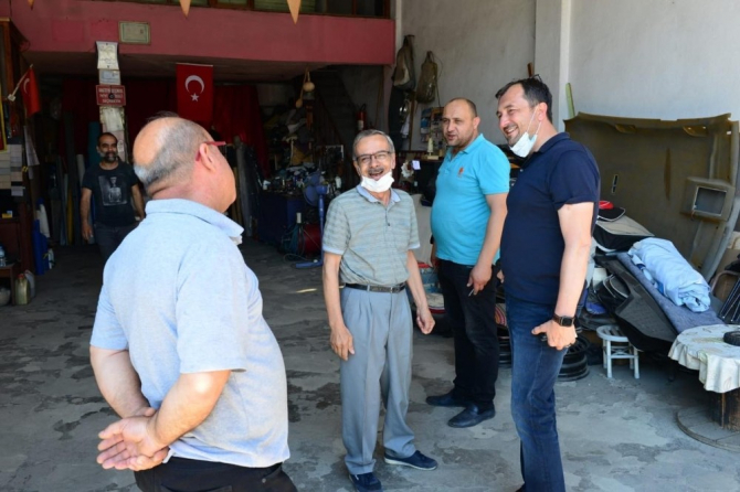 Başkan Yüksel sanayi esnafını dinledi