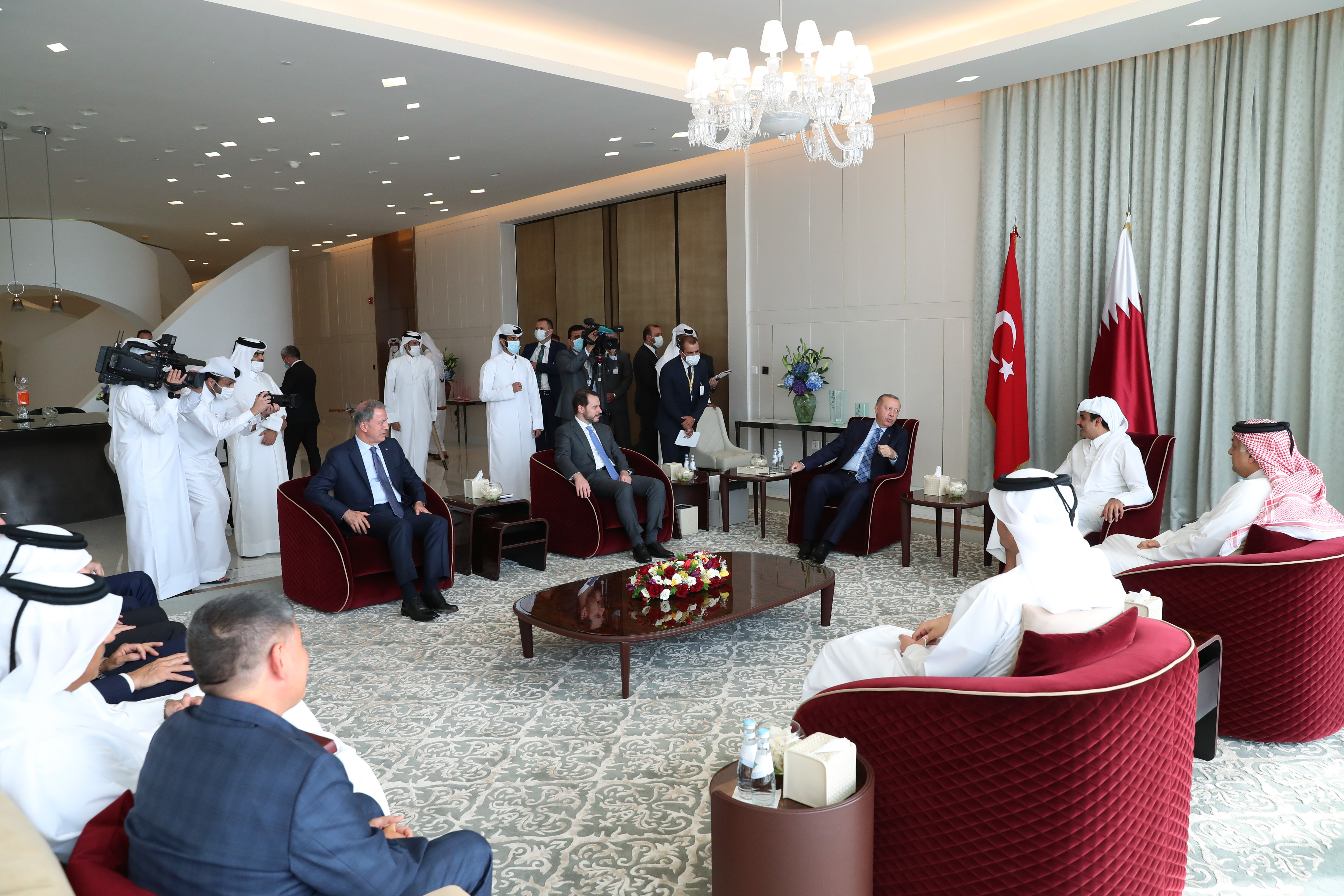 Cumhurbaşkanı Erdoğan Katar'da