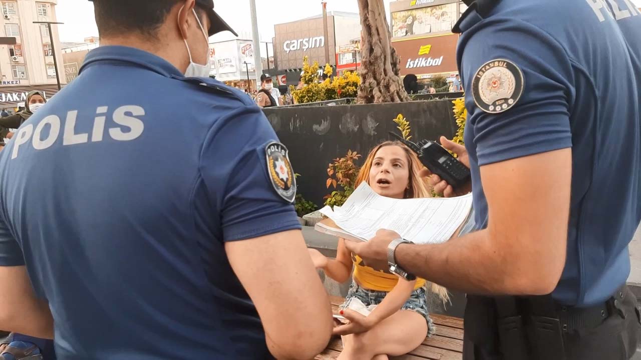 Esenyurt'taki denetimlerde maske takmayan kadın cezadan kaçamadı!