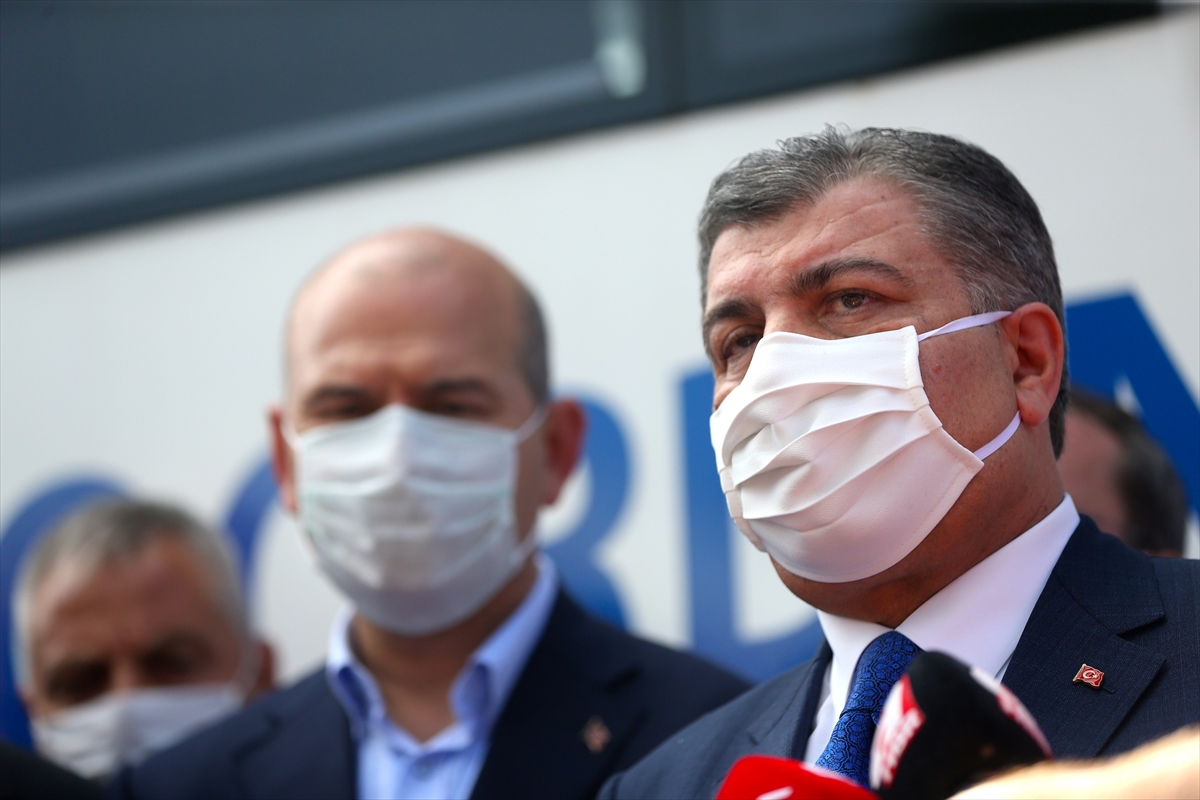 Bakanlar, patlamanın olduğu bölgede açıklamalarda bulundu