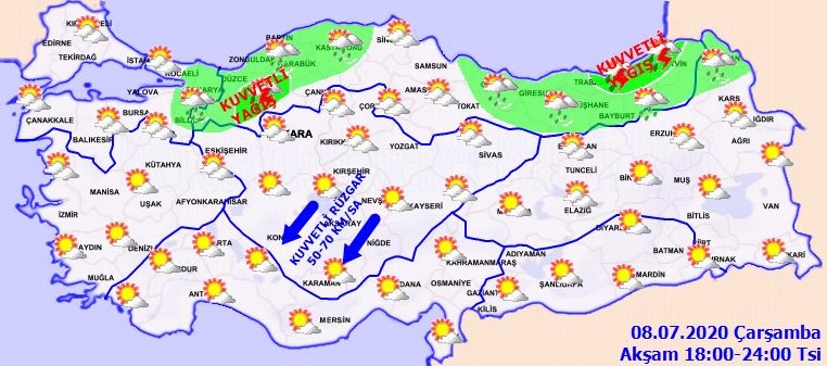Meteoroloji vatandaşları uyardı: Sağanak ve gök gürültülü sağanak geliyor
