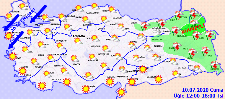 Meteoroloji duyurdu: Kuvvetli sağanak yağış geliyor
