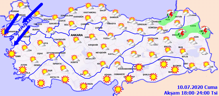 Meteoroloji duyurdu: Kuvvetli sağanak yağış geliyor