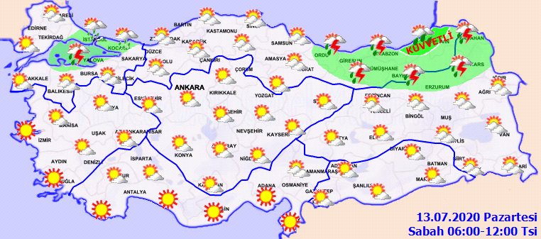 İstanbul hava durumu nasıl olacak? 13 Temmuz Pazartesi
