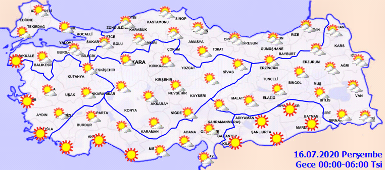 Meteoroloji'den gök gürültülü sağanak uyarısı