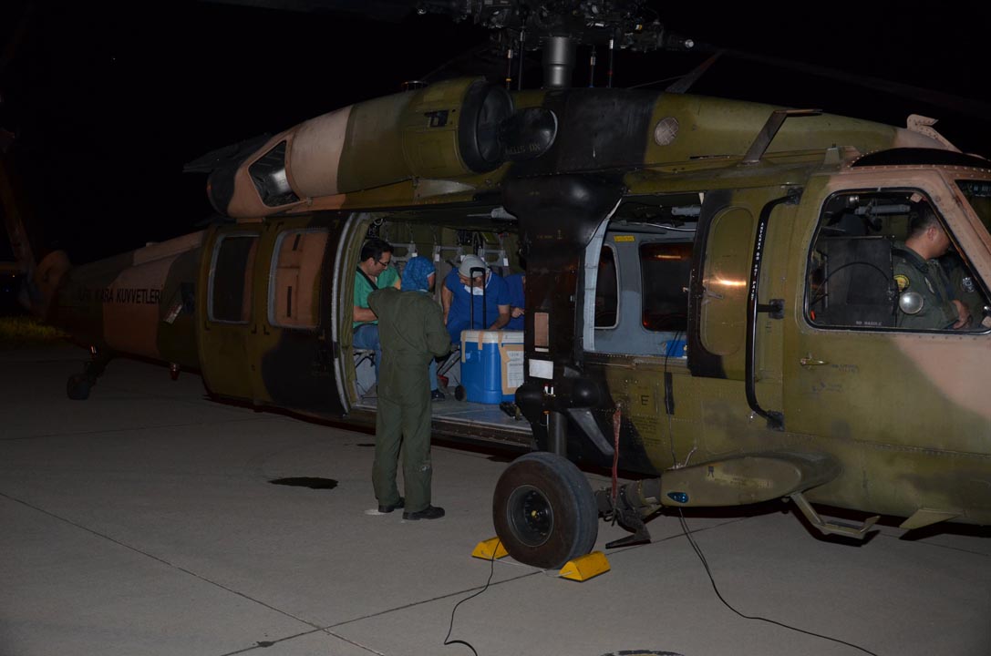 Askeri uçaklar Ankara ve Malatya'ya organ taşıdı