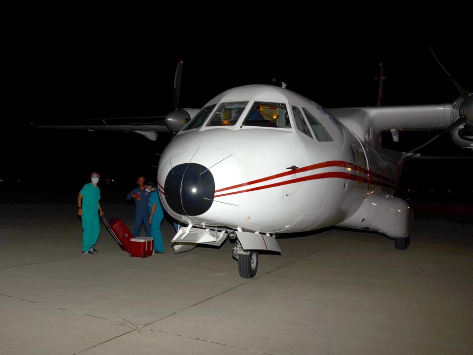 Askeri uçaklar Ankara ve Malatya'ya organ taşıdı