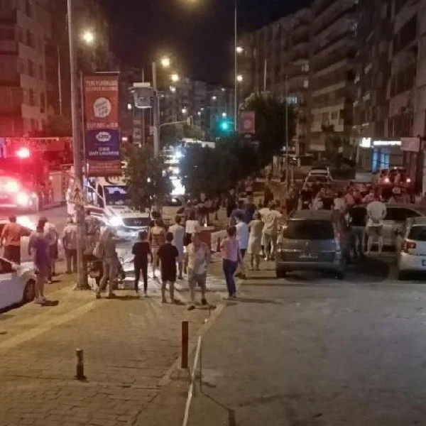 Depremde paniğiyle 7.kattan aşağı atladı!