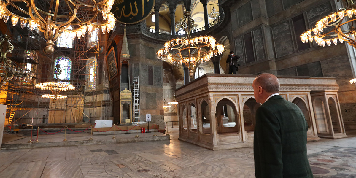 Erdoğan'dan Ayasofya paylaşımı!