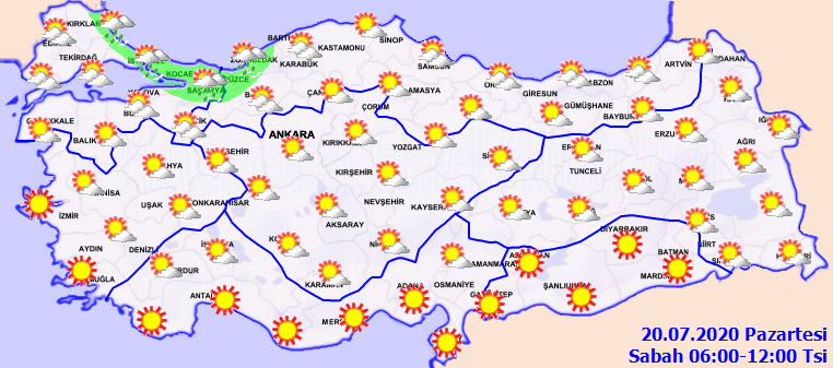 Meteoroloji'den gök gürültülü sağanak yağış uyarısı!