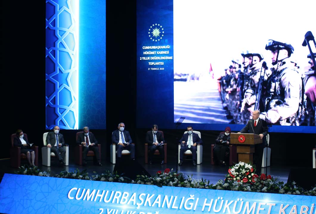 Erdoğan, Cumhurbaşkanlığı Kabinesi değerlendirme toplantısında konuşuyor (CANLI)