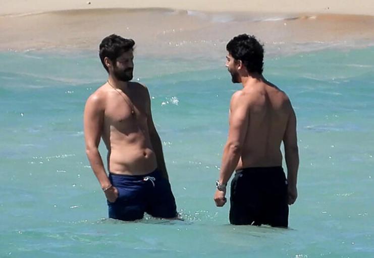 Serhat Teoman ve oyuncu sevgilisi Leyla Feray baş başa tatilde!