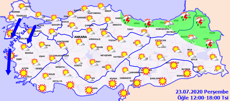Meteorolojiden o bölgeler için kritik uyarı! Gök gürültülü sağanak yağışlar görülecek