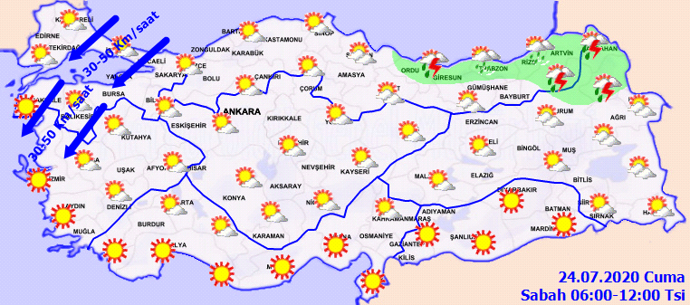 Meteoroloji o iller için uyarıyı verdi! Gök gürültülü sağanak yağışlar geliyor