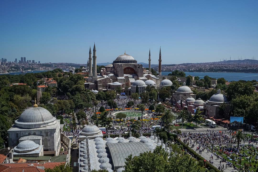 Ayasofya'nın açılışı için vatandaşlar erken saatlerde yola koyuldu!