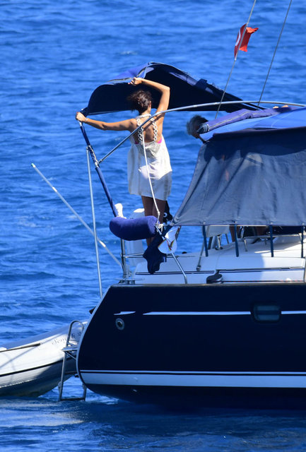 Mehmet Aslantuğ ve Arzum Onan çifti sezonu Bodrum'da açtı!