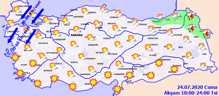 Meteoroloji o iller için uyarıyı verdi! Gök gürültülü sağanak yağışlar geliyor