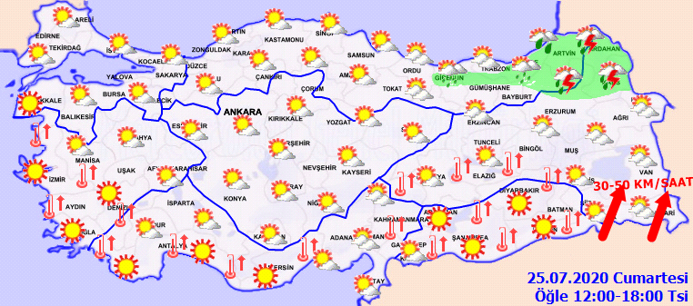 Meteoroloji'den o bölgeler için gök gürültülü sağanak yağış uyarısı!