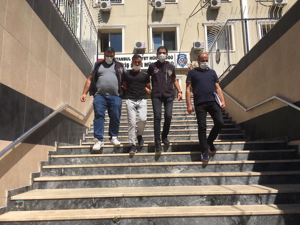 Küçükçekmece'deki cinayet anı kamerada! Eşinin erkek kardeşini sokak ortasında öldürdü