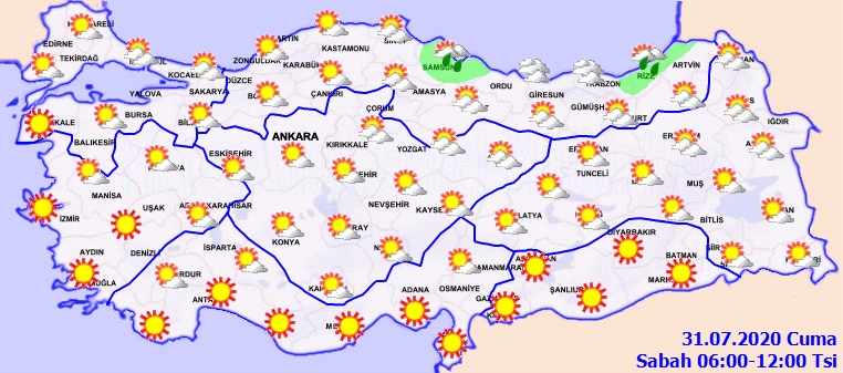 Kurban Bayramı'nda hava nasıl olacak? 31 Temmuz hava durumu raporu