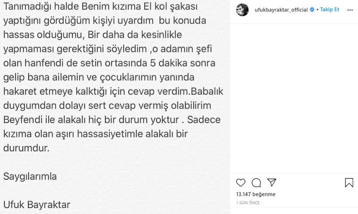 Ufuk Bayraktar'dan taciz ve tehdit iddialarına yanıt!
